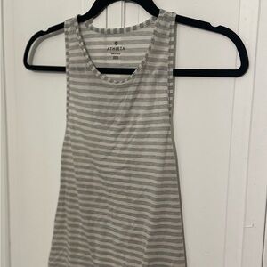 Athleta Gray Striped Women's Tank Top